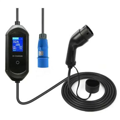 Автомобільний зарядний пристрій 7kw, 32A, GB/T + 5м. +1м. input cable CEE plug